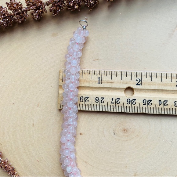 HP🎉 Rose Quartz gemstone Handmade Bracelet - Picture 6 of 7